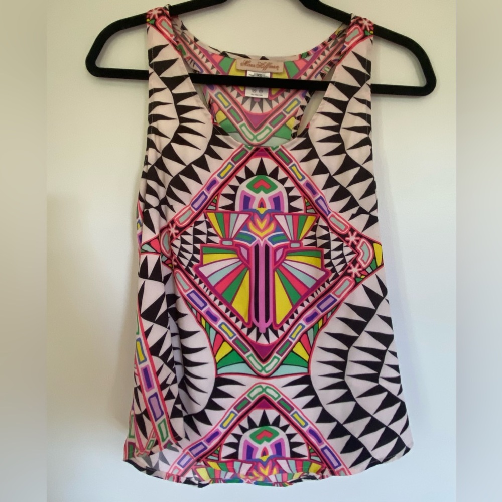 Mara Hoffman multicolor patterned silky tank